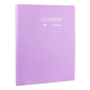 PASTA CATÁLOGO 40 FLS A4 CLEAR BOOK LILÁS PASTEL - YES