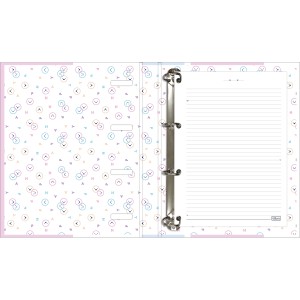 CADERNO ARGOLADO CART UNIV C/ ELASTICO HAPPY 80 FLS TILIBRA