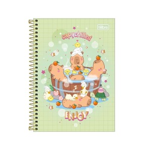 CADERNO ESPIRAL CD UNIVERSITÁRIO 1M CAPYCLUB 80 FLS TILIBRA