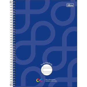 CADERNO ESPIRAL UNIV PAUTA AMPLIADA CD NEURO 80 FLS TILIBRA