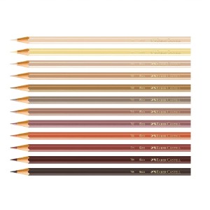 ECOLAPIS DE COR  TONS DE PELE 12 CORES FABER-CASTELL